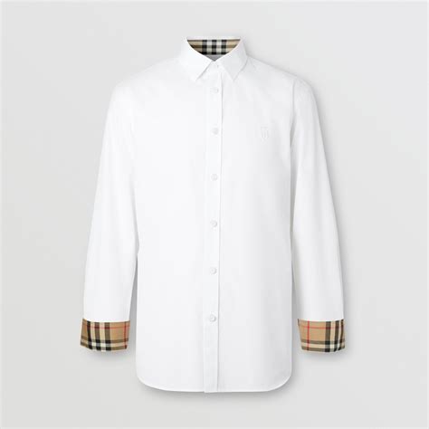 burberry poplin shirt mens|Burberry shirts for men.